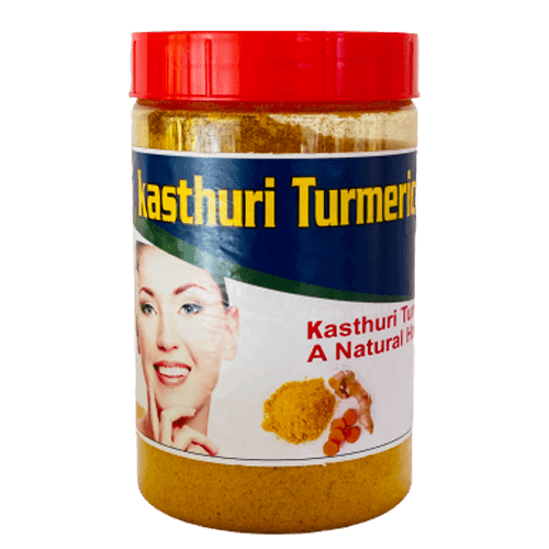 Kasthoori Turmeric Powder – Herbal Face Pack for Smooth Skin, Glow & Gentle Hair Care (കസ്തൂരി മഞ്ഞൾ / कस्तूरी हल्दी) | 200g