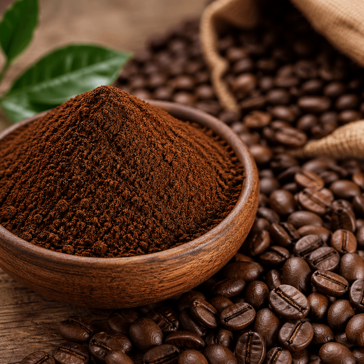 Natural Coffee Powder – Premium Ground Coffee for Rich Aroma & Smooth Taste | 100g–1kg