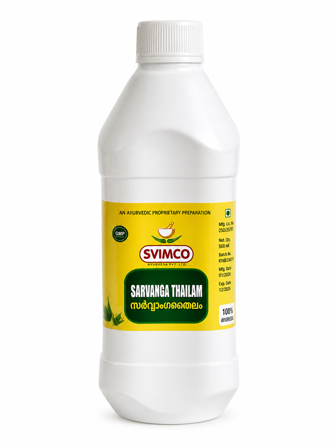 Sarvanga Thailam – Ayurvedic Body Oil for Joint Pain, Muscle Relief & Full Body Massage | 200ml–1000ml