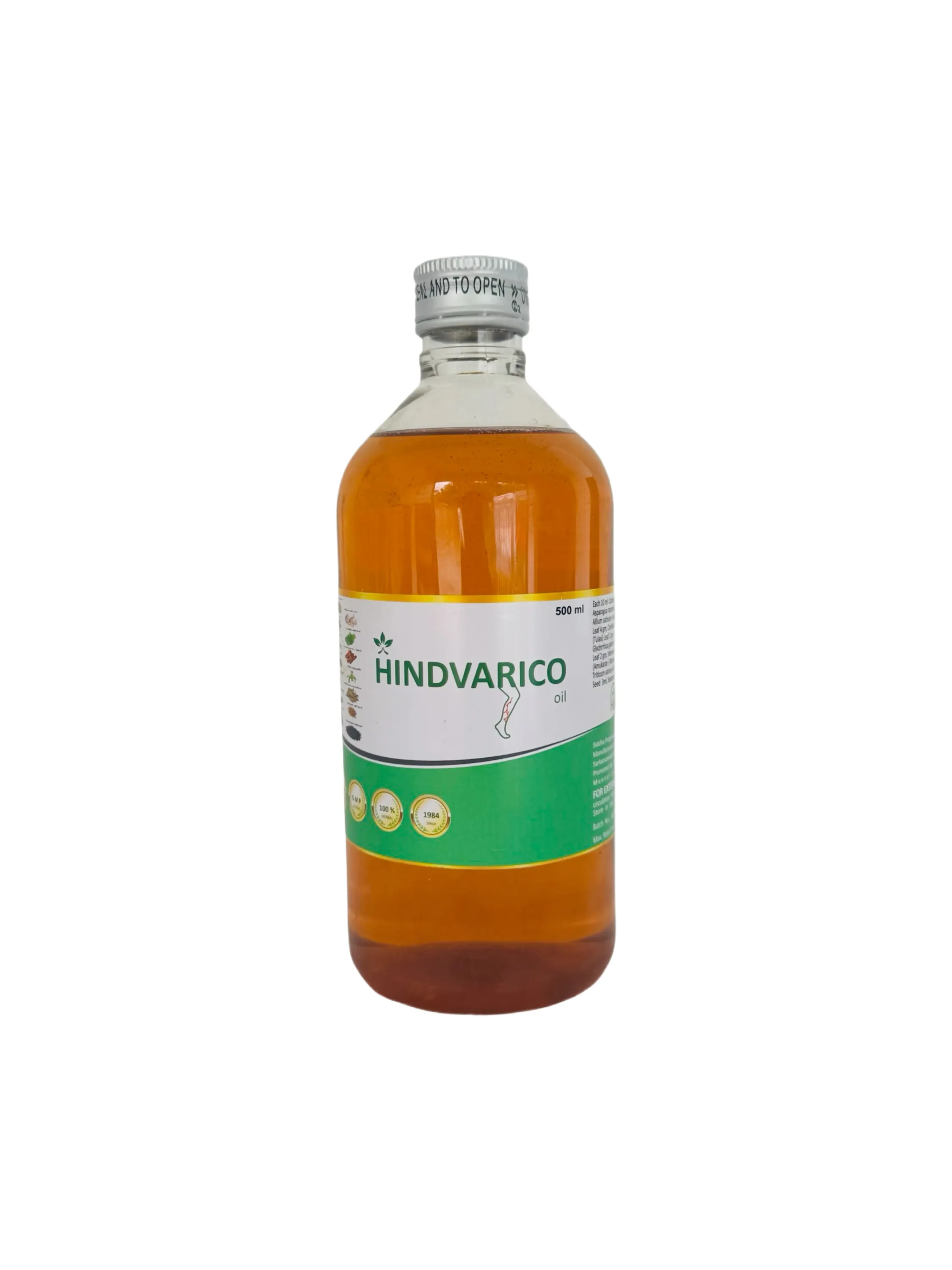 Nalen / Hindvarico – Ayurvedic Oil for Circulation Support & Varicose Vein Care | 100ml–500ml