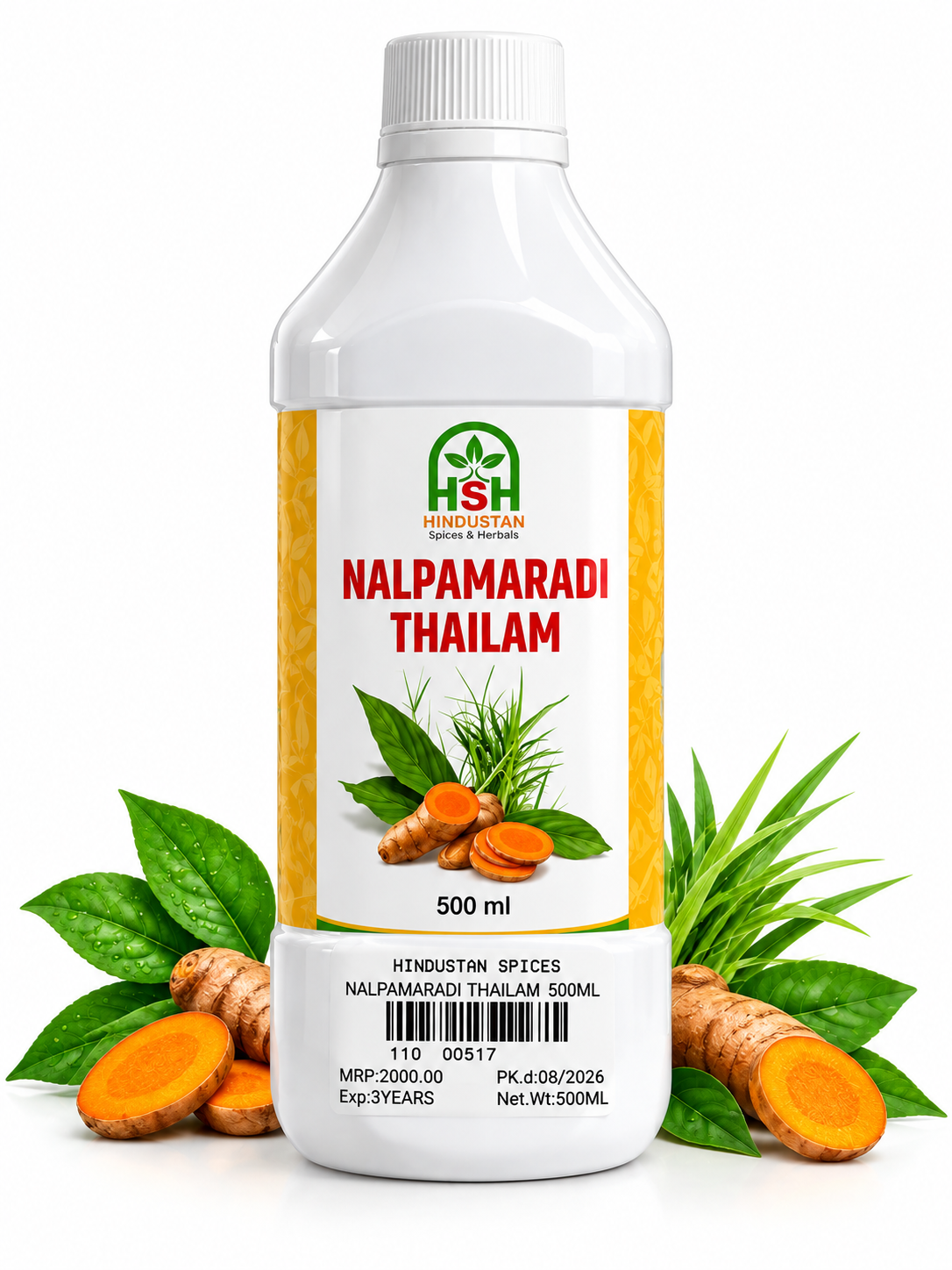 Nalpamaradi Baby Care Oil – Ayurvedic Baby Skin Nourishing Oil for Softness & Glow | 500ml