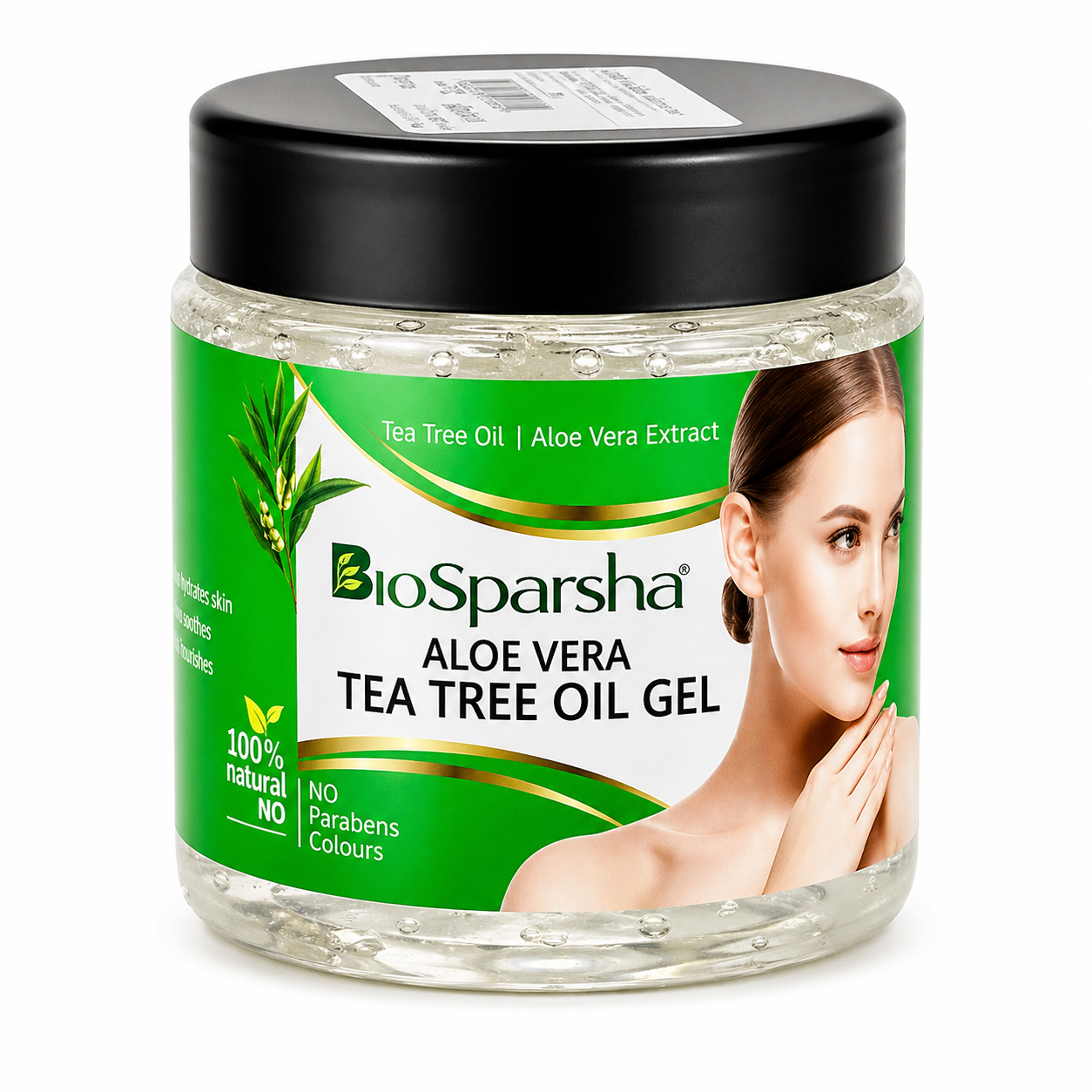 Aloe Vera Tea Tree Oil Gel – Anti-Acne Skin Gel for Clear Skin, Oil Control & Blemish Care | 100g