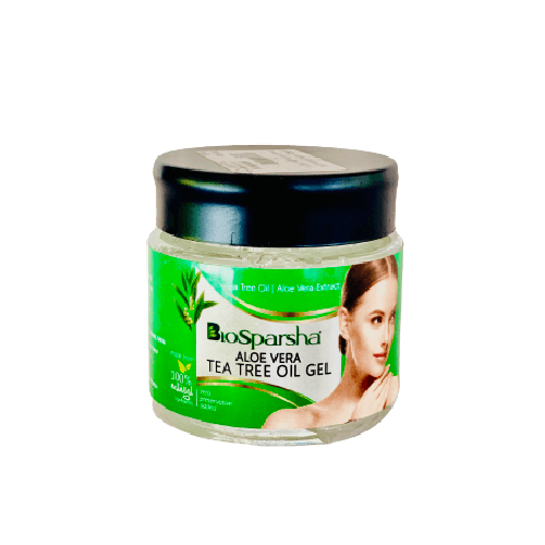 Aloe Vera Tea Tree Oil Gel – Anti-Acne Skin Gel for Clear Skin, Oil Control & Blemish Care | 100g