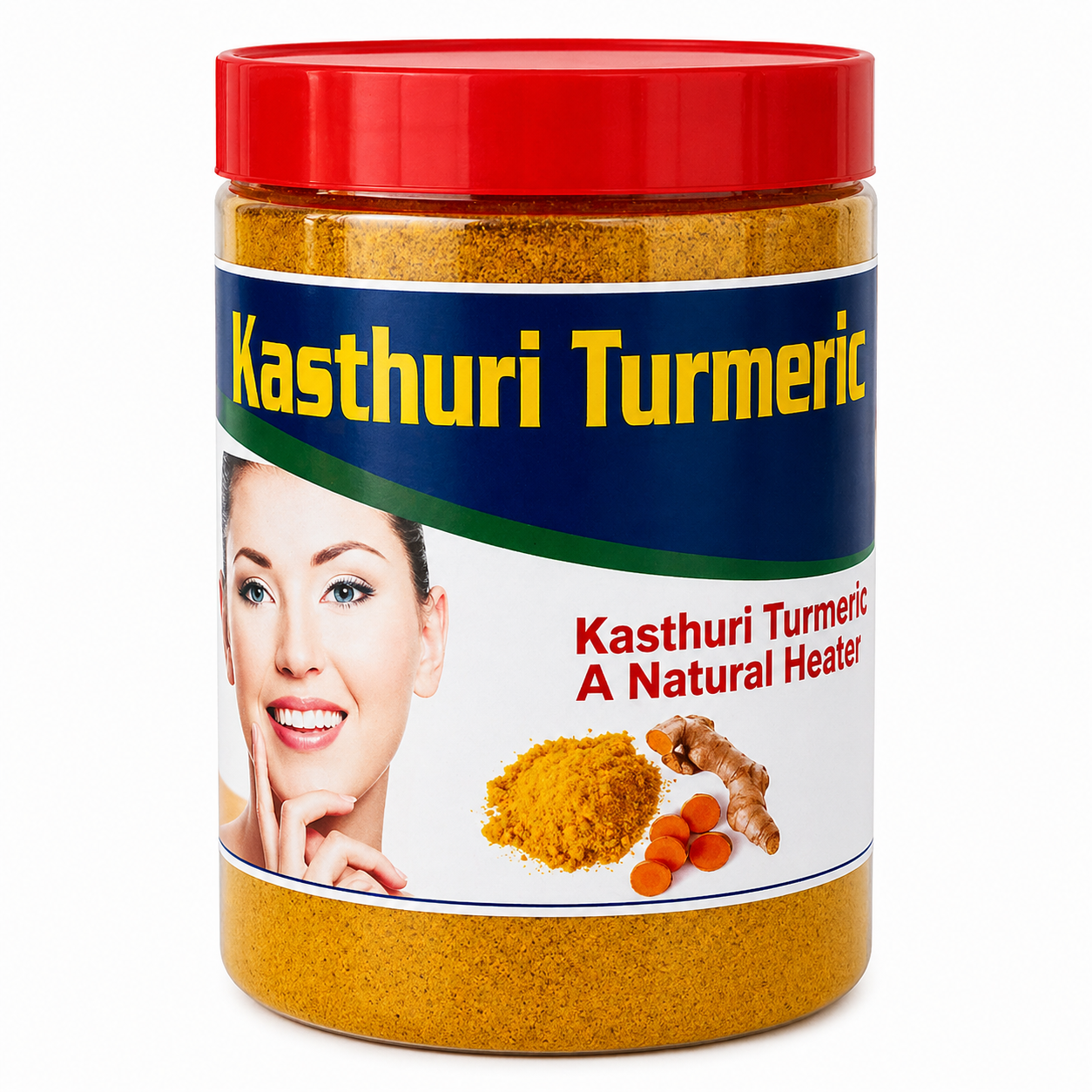 Kasthoori Turmeric Powder – Herbal Face Pack for Smooth Skin, Glow & Gentle Hair Care (കസ്തൂരി മഞ്ഞൾ / कस्तूरी हल्दी) | 200g